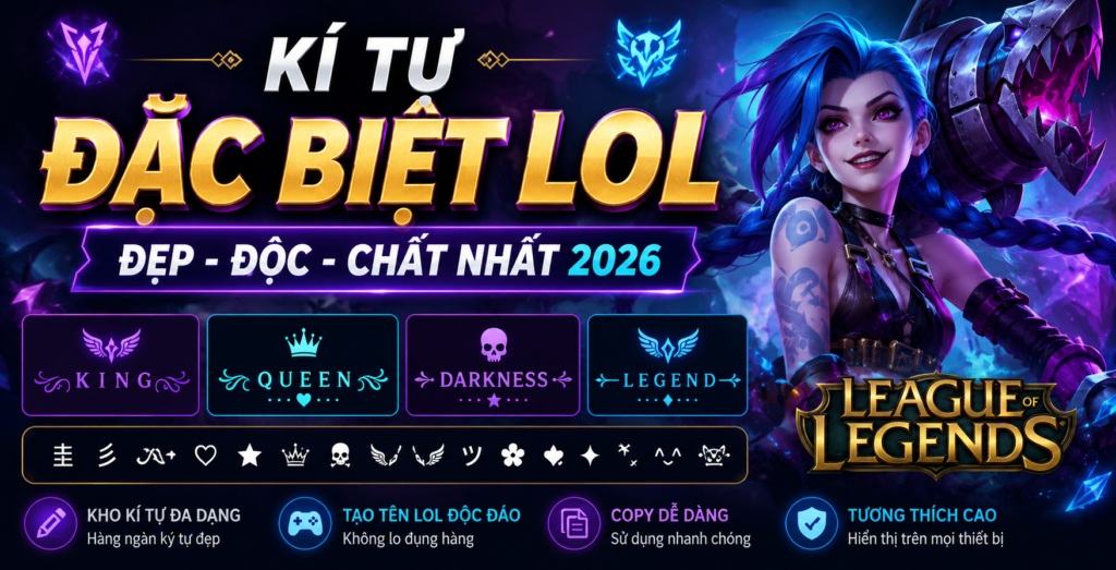 kí tự đặc biệt lol
